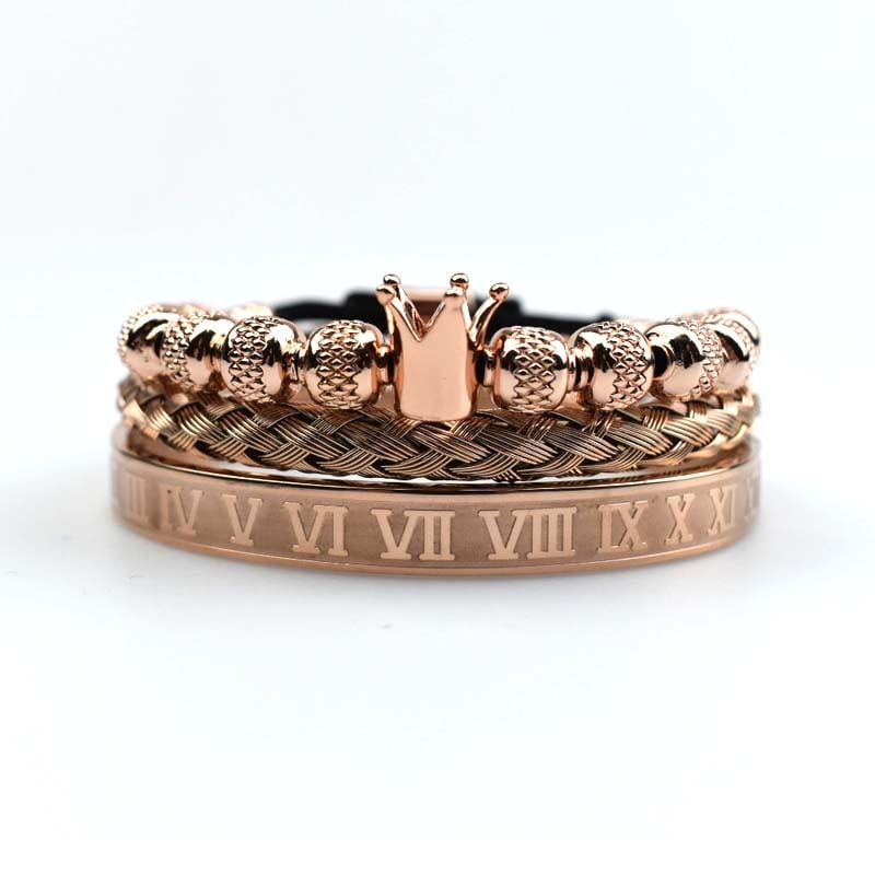 Herenarmband Keizerlijk kroonontwerp Romeinse stijl - Magnus