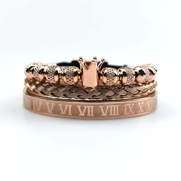 Herenarmband Keizerlijk kroonontwerp Romeinse stijl - Magnus