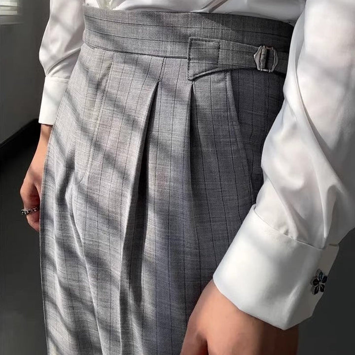 Geklede herenbroek met hoge taille - Ravel