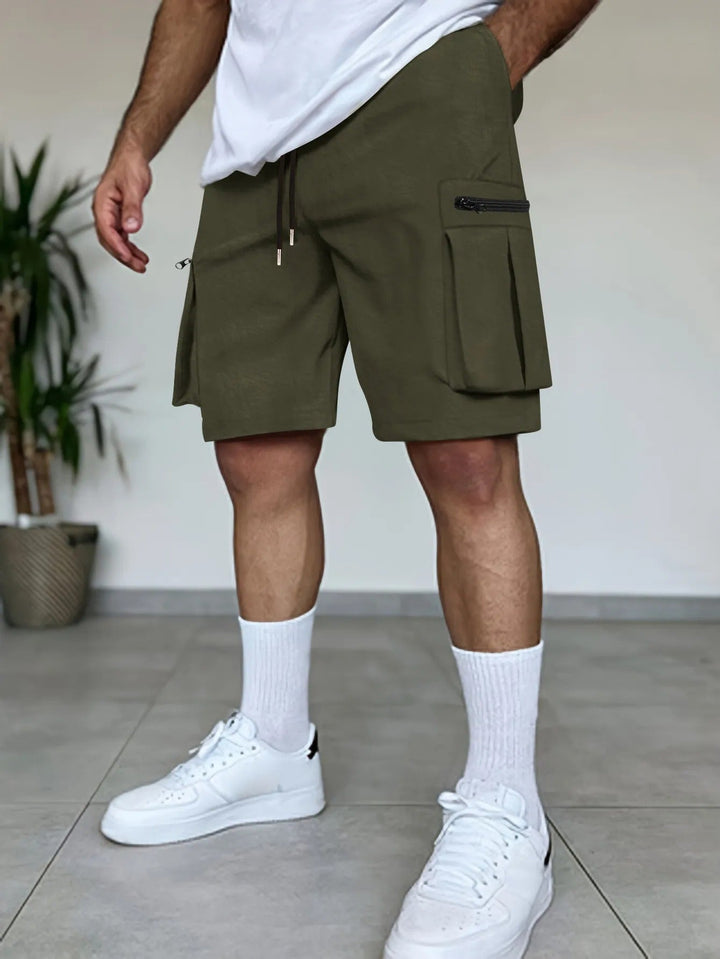 Heren cargoshort utility zakken terracotta kleur - Dakar