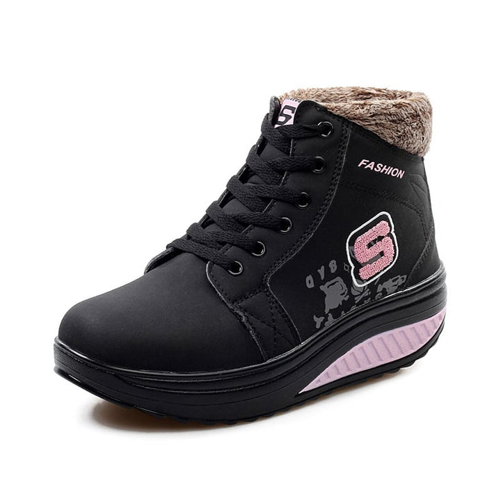 Dames enkellaarsjes met verhoogde zool - Yuren