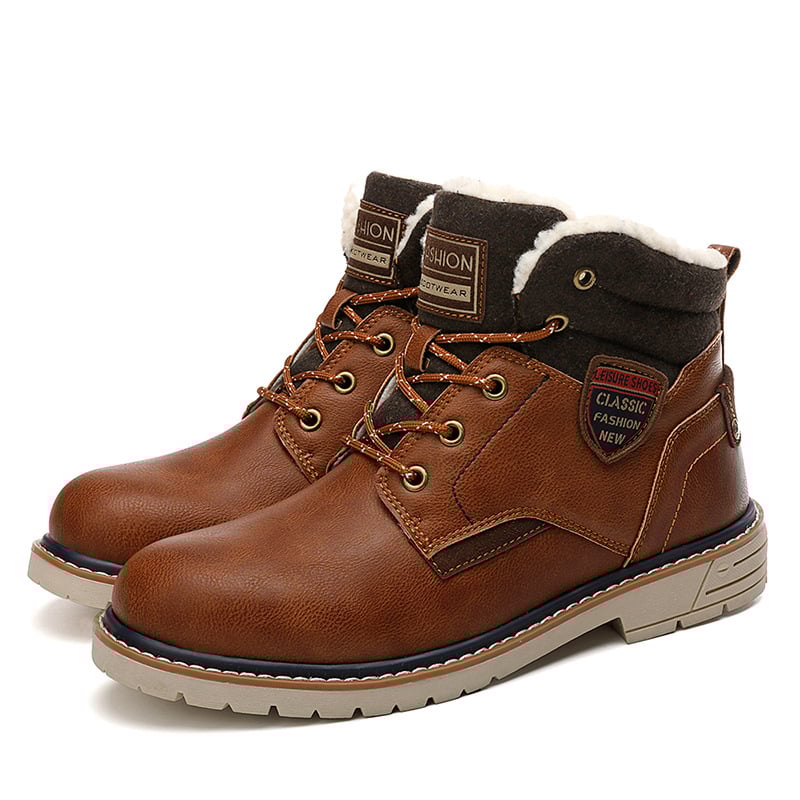 Casual herenlaarzen met warme voering en veters - Lautaro