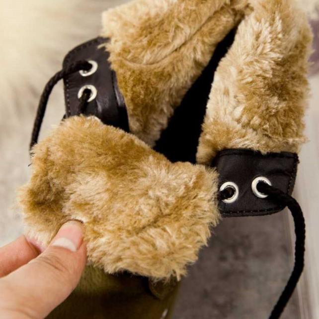 Dameslaarzen met suède-effect en warme binnenkant - Nerelis