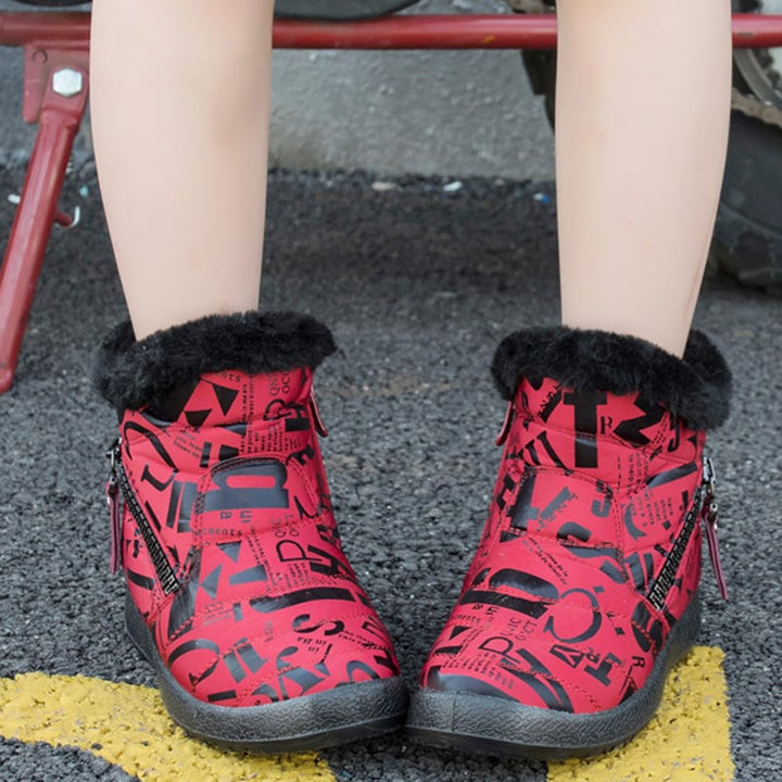 Winterlaarzen voor dames met print - Lirenne