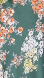 Midi-jurk met bloemenprint en geknoopte halslijn voor dames - Loisa