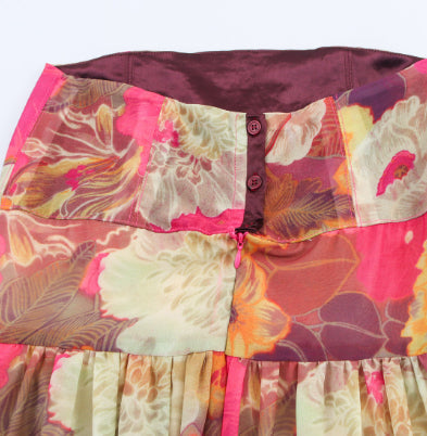 Strapless lange damesjurk met bloemenprint - Tifanny