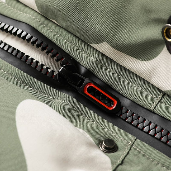 Gewatteerde parka met camouflageprint voor heren - Leonard