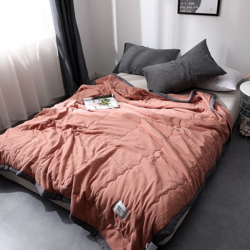 Ademende katoenen zomer sprei