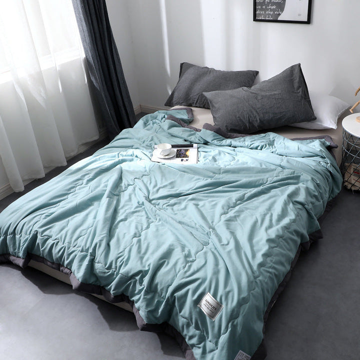 Ademende katoenen zomer sprei