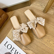 Beige/Decoratieve strik