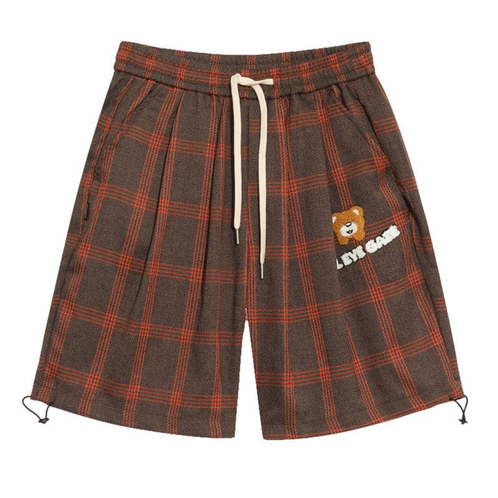 Geruite herenbroek in oversized wol - Ivan