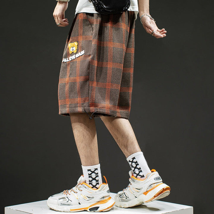 Geruite herenbroek in oversized wol - Ivan