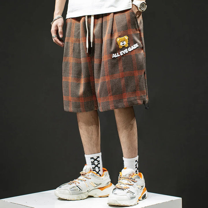 Geruite herenbroek in oversized wol - Ivan