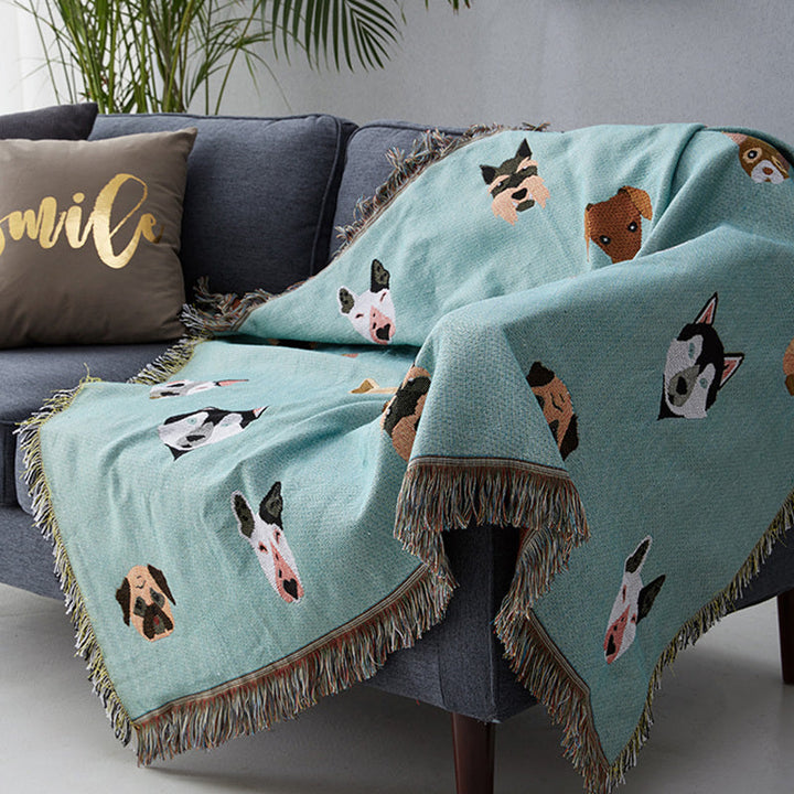 Bedrukte katoenen deken