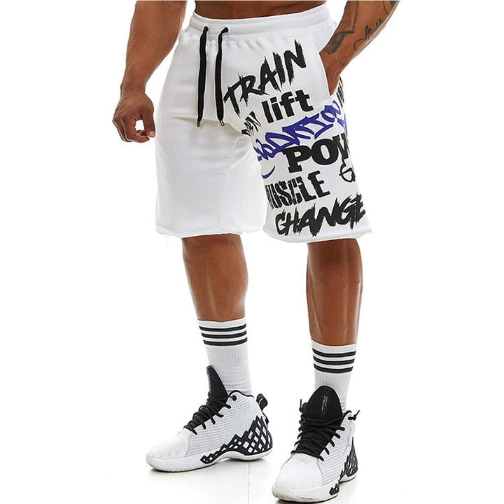 Katoenen herenshort urban typografie - Adrián