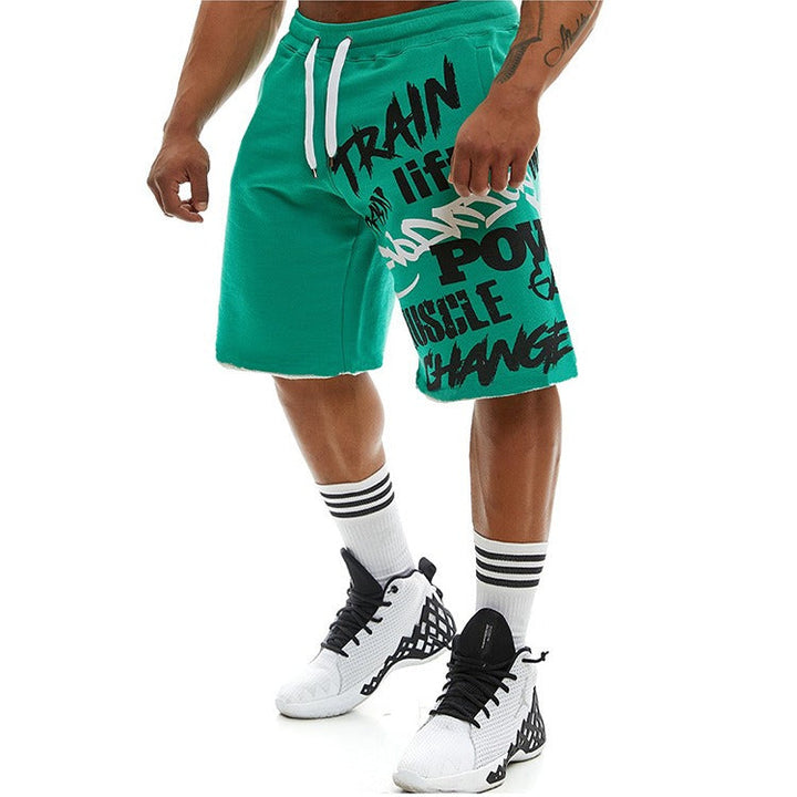 Katoenen herenshort urban typografie - Adrián