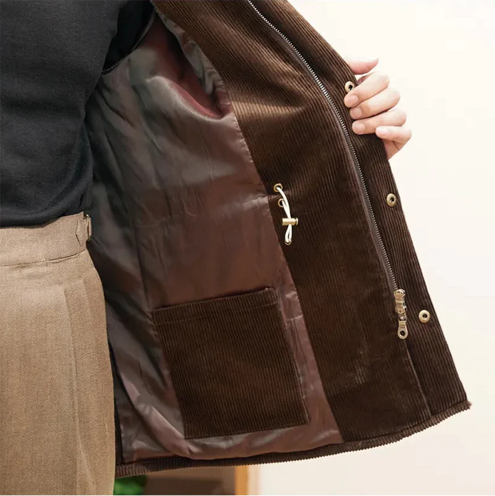 Luxe corduroy herenjack in herfststijl - Robinson