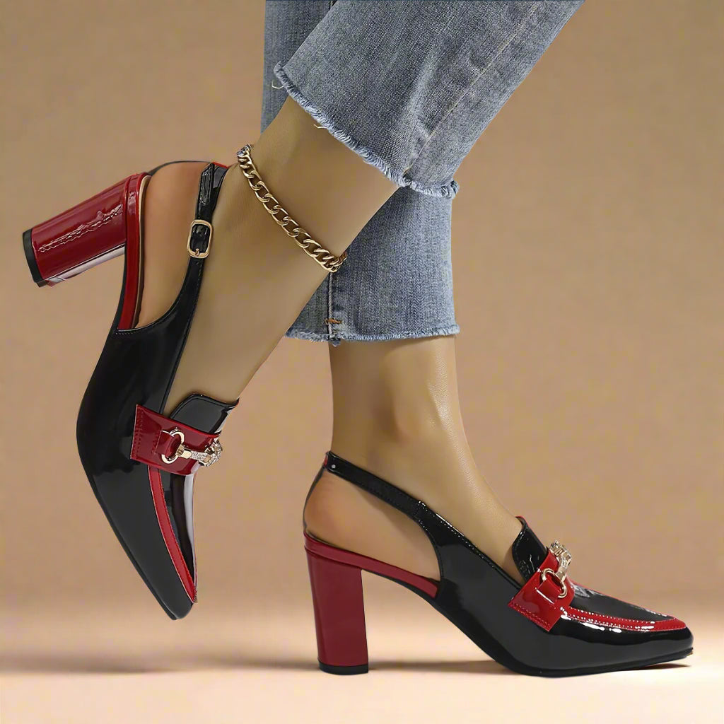 Slingback blokhak - Millie