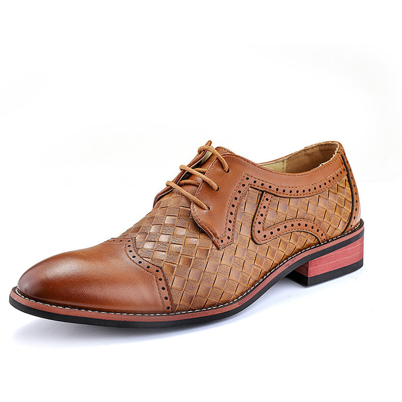 Gevlochten leren herenschoenen - Dario