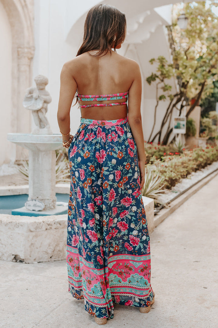 Strandjumpsuit met bloemenprint voor dames - Ottilie