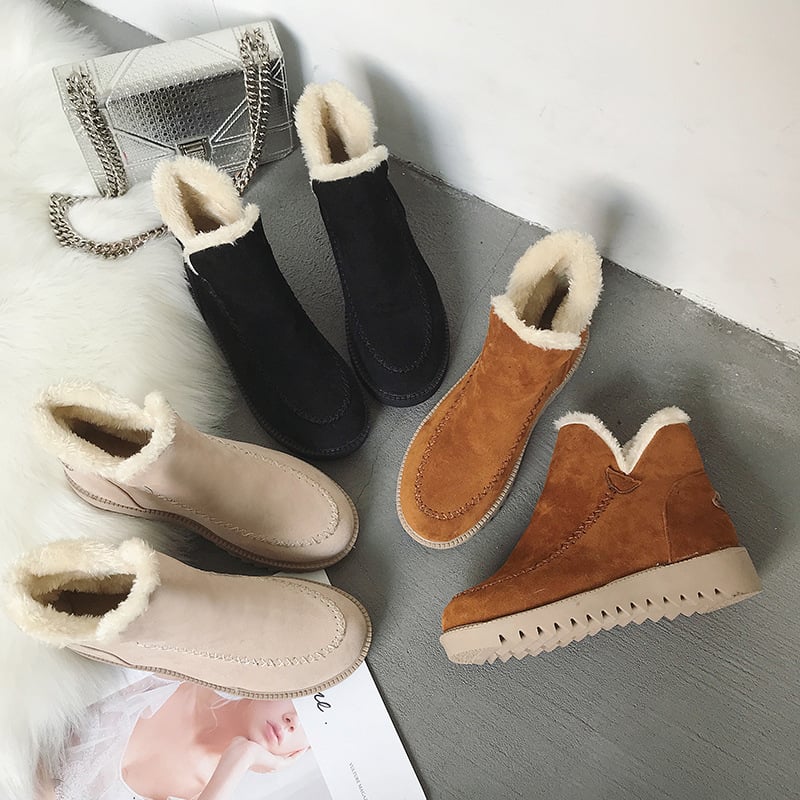 Gewatteerde dameslaarzen met thermische voering - Yelmath