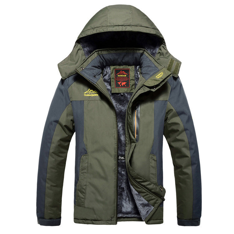 Waterdicht gevoerd herenjack met capuchon - Cavalieri