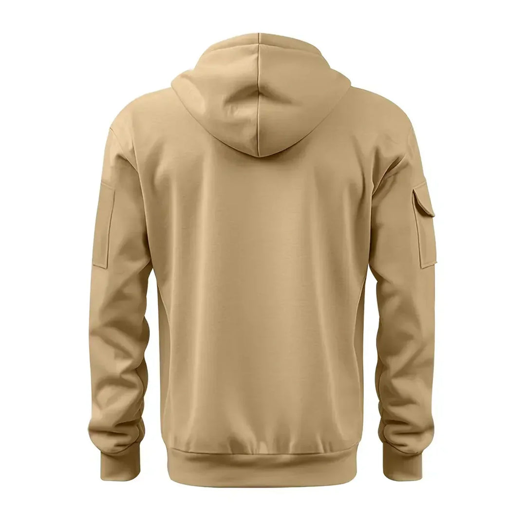 Heren sweatshirt met capuchon en zakken - Cesar