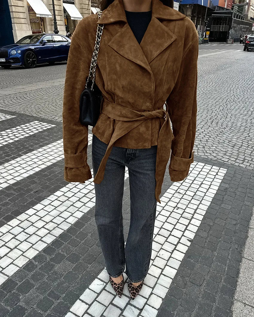 Damesjas met vetersluiting - Kiara