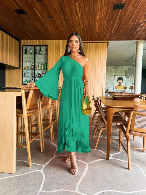 Lucy - Modieuze jurk met franjes