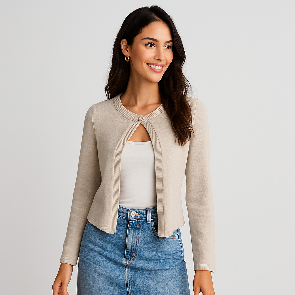 Elegant damesvest met detail aan de voorkant - Etherea