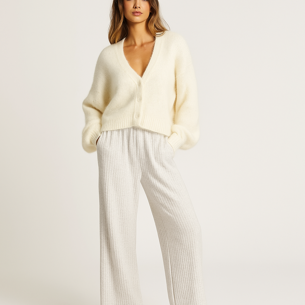 Damescardigan met knopen vooraan - Anika