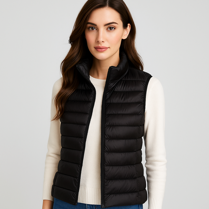 Modern lichtgewicht gewatteerd gilet voor dames - Lydiane