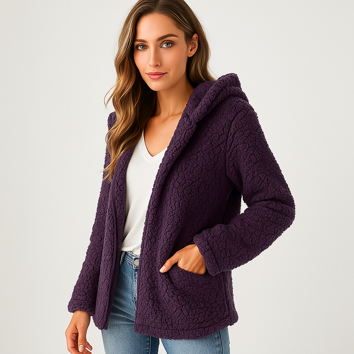 Fleecejack met capuchon voor dames - Yverine