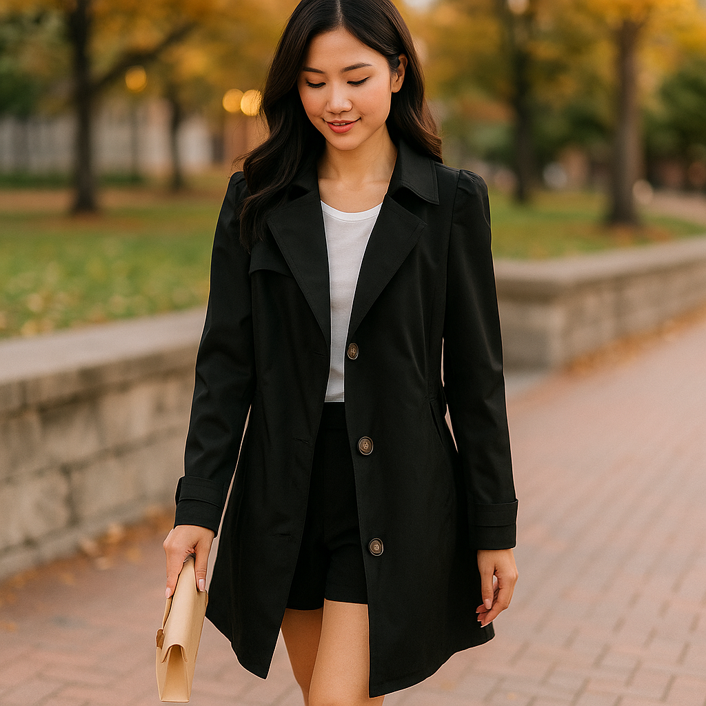 Klassieke trenchcoat, elegant model, voor dames - Larissa