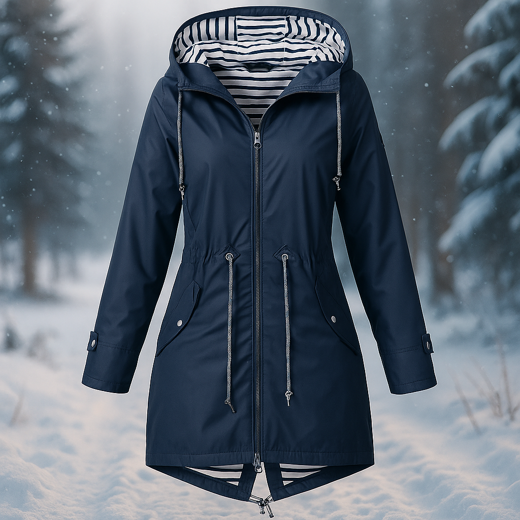 Waterdichte damesjas met verstelbare capuchon - Nerea