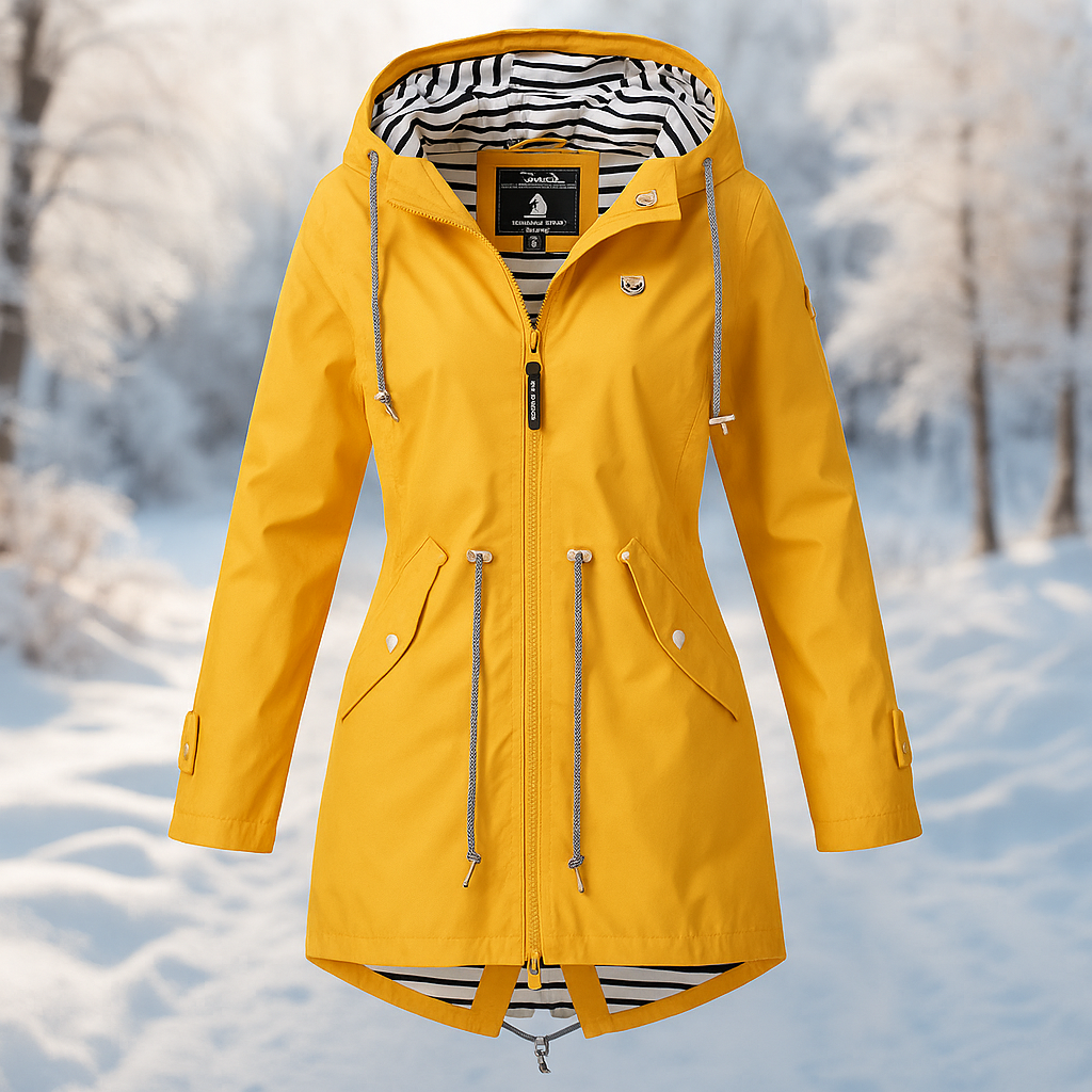 Waterdichte damesjas met verstelbare capuchon - Nerea