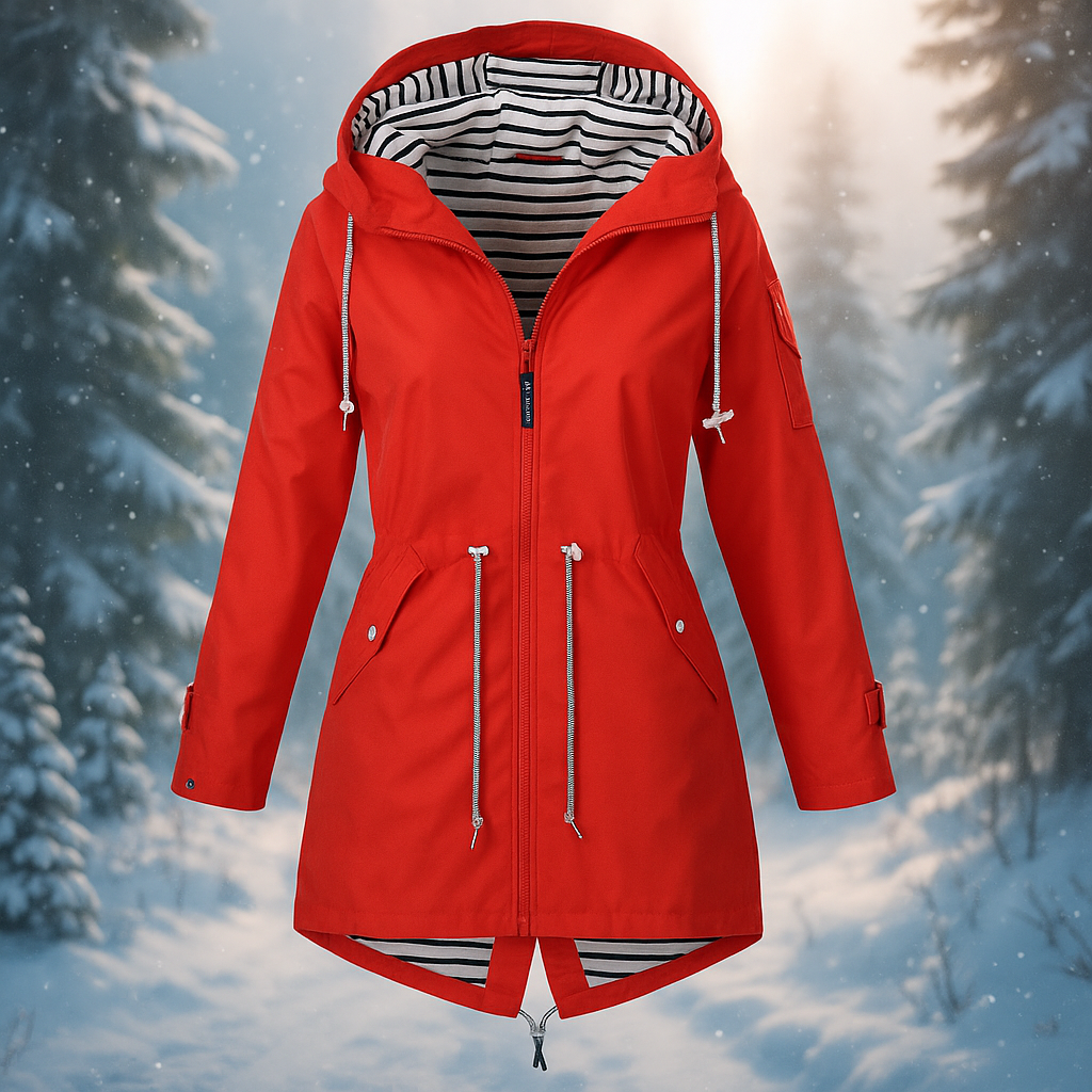 Waterdichte damesjas met verstelbare capuchon - Nerea