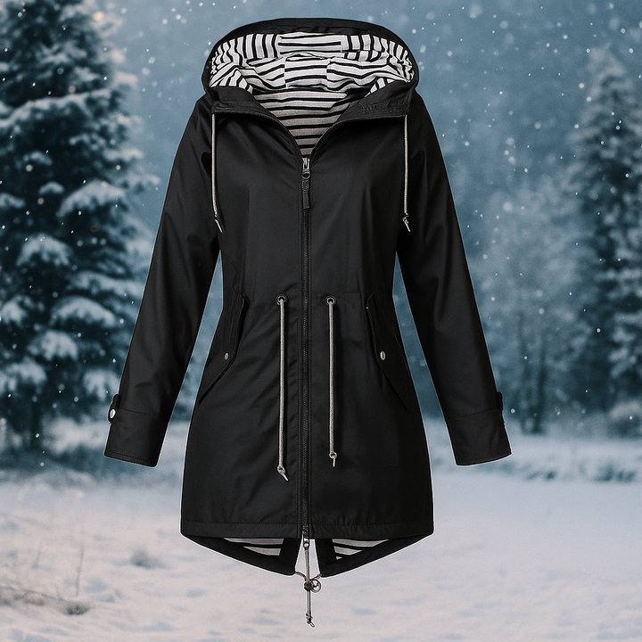 Waterdichte damesjas met verstelbare capuchon - Nerea