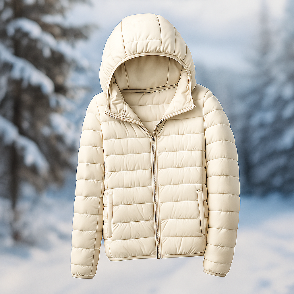 Lichtgewicht gewatteerd jack met veelzijdige capuchon - Nora