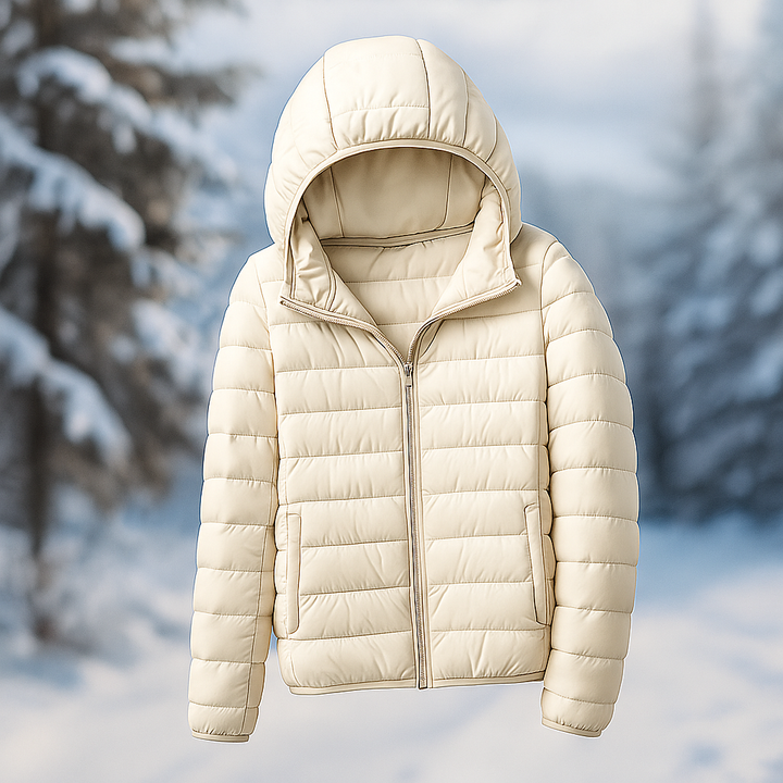 Lichtgewicht gewatteerd jack met veelzijdige capuchon - Nora