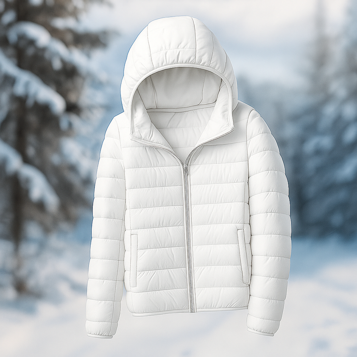 Lichtgewicht gewatteerd jack met veelzijdige capuchon - Nora