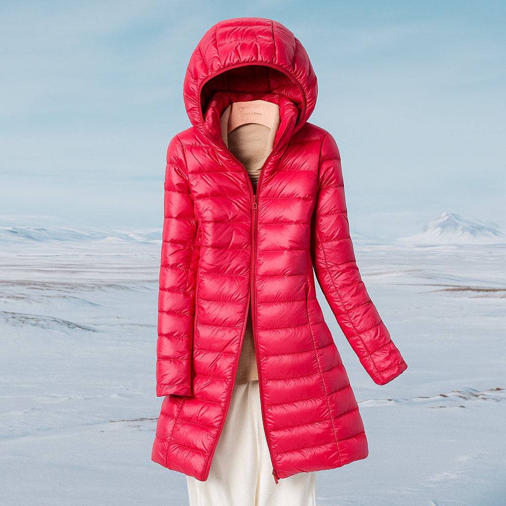 Gewatteerde damesjas met capuchon - Marenne
