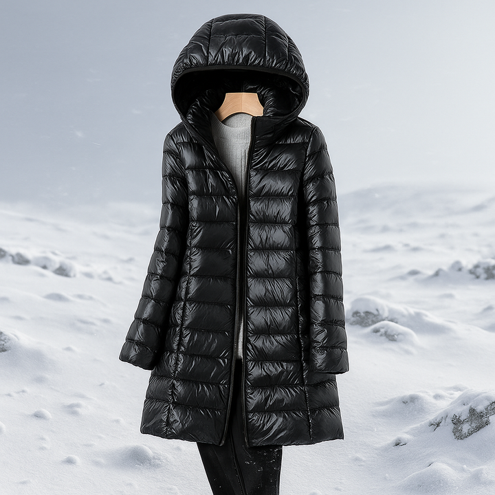 Gewatteerde damesjas met capuchon - Marenne