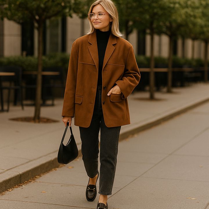 Damesjack met suède-effect - Saudi