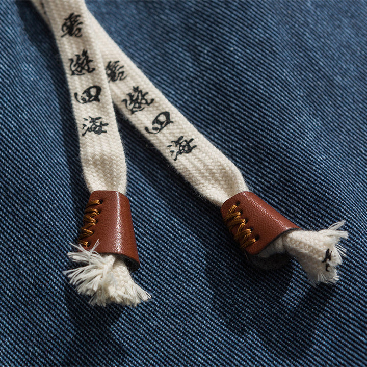 Losse denim herenbroek - Enzo