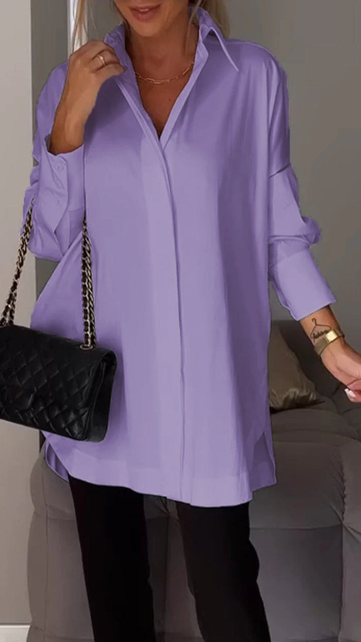Chique oversized chiffon blouse - Bettina