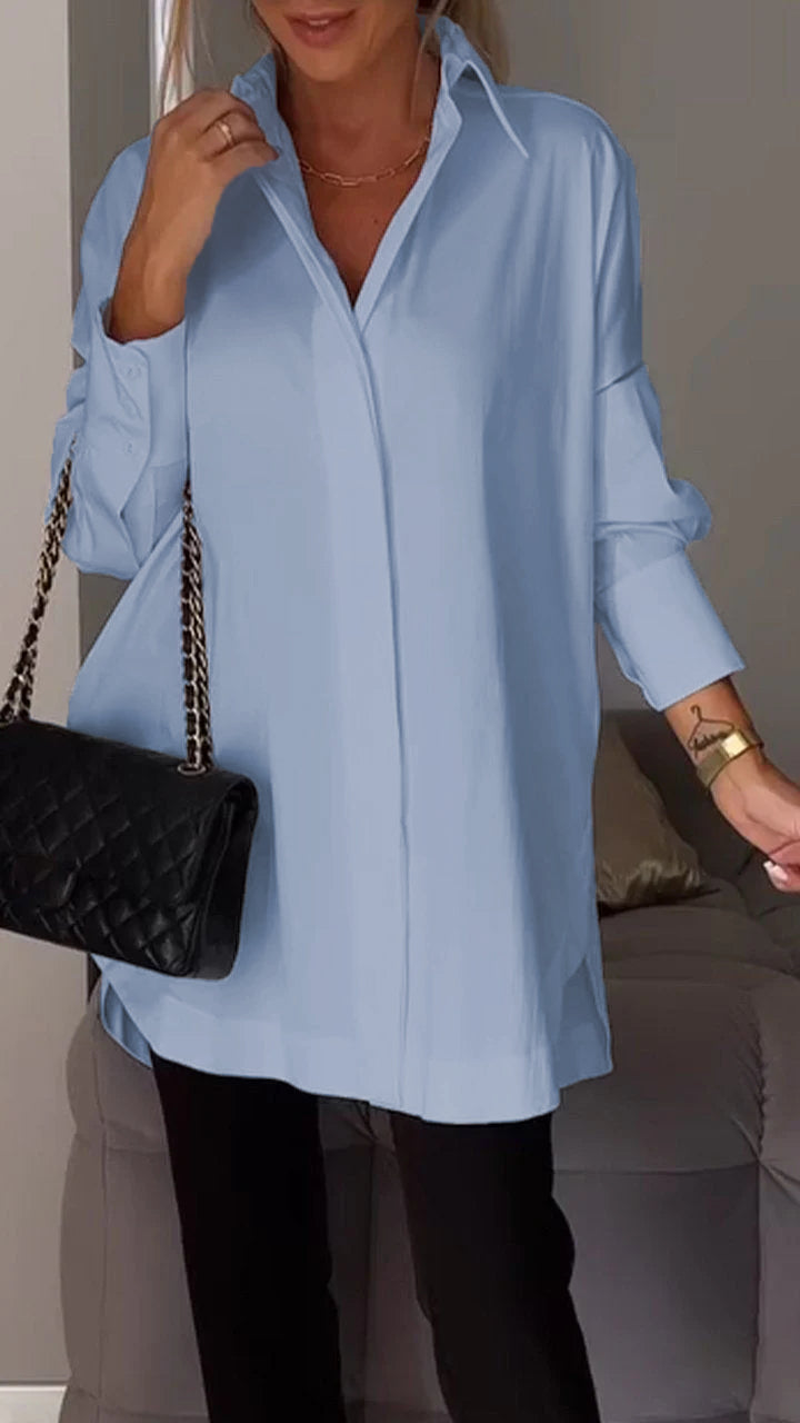 Chique oversized chiffon blouse - Bettina