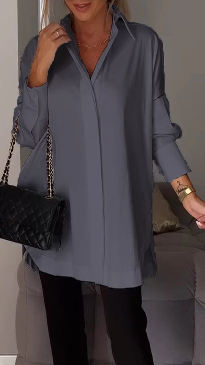 Chique oversized chiffon blouse - Bettina
