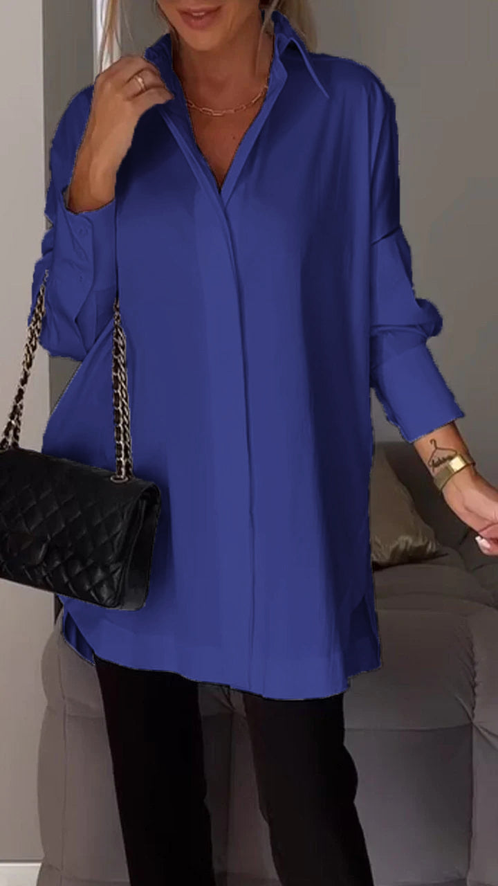 Chique oversized chiffon blouse - Bettina