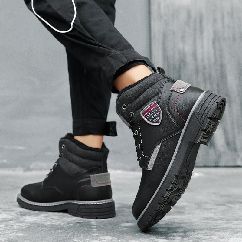 Casual herenlaarzen met warme voering en veters - Lautaro